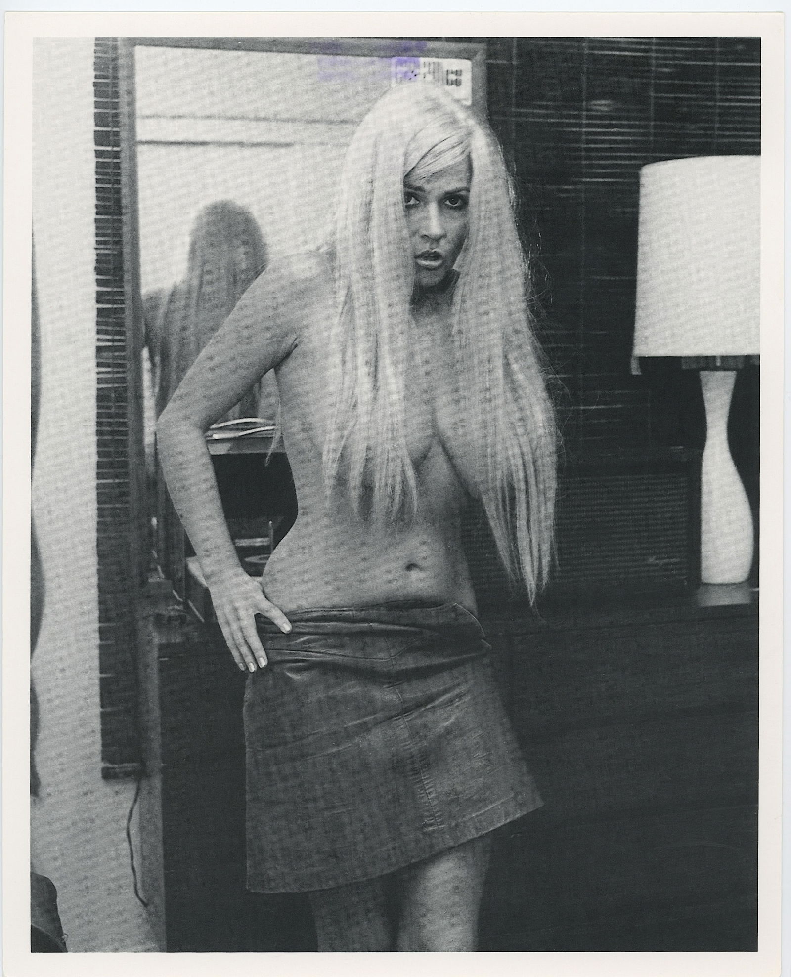 BUNNY YEAGER Vintage Pin Up Litho Model Ushi Stamped: This lot is consigned by a collector in RI. The provenance is from Bunny Yeager's estate/archives. Linnea Eleanor "Bunny" Yeager (March 13, 1929 - May 24, 2014) was an American photographer and pin-up