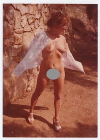 Vintage 1970s / 80s American Naturalism Nudism Female Model 4.5" x 3.5"