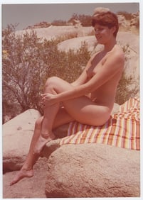 Vintage 1970s / 80s American Naturalism Nudism Female Model 4.5" x 3.5"