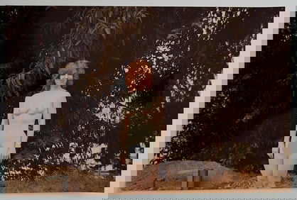 Vintage 1980s American Naturalism Nudism Large Photo Kodak 12" x 8"