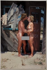 Vintage 1980s American Naturalism Nudism Large Photo Kodak 12" x 8"