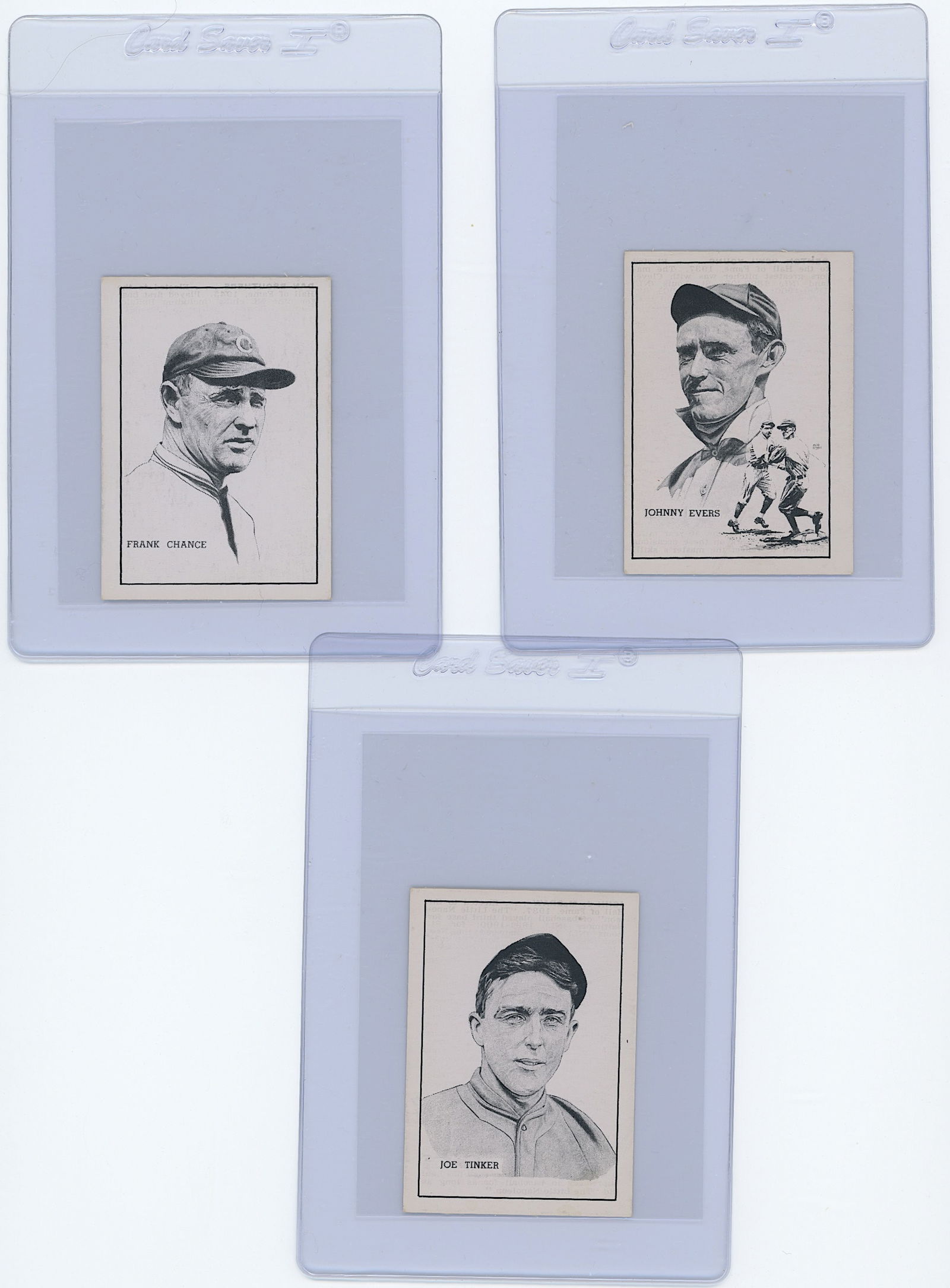 Vintage Set of Three 1950s Hall of Fame Baseball Cards (1 of 2)
