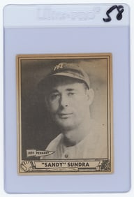 Sandy Sundra 1940 Play Ball Baseball Card Gum Inc.