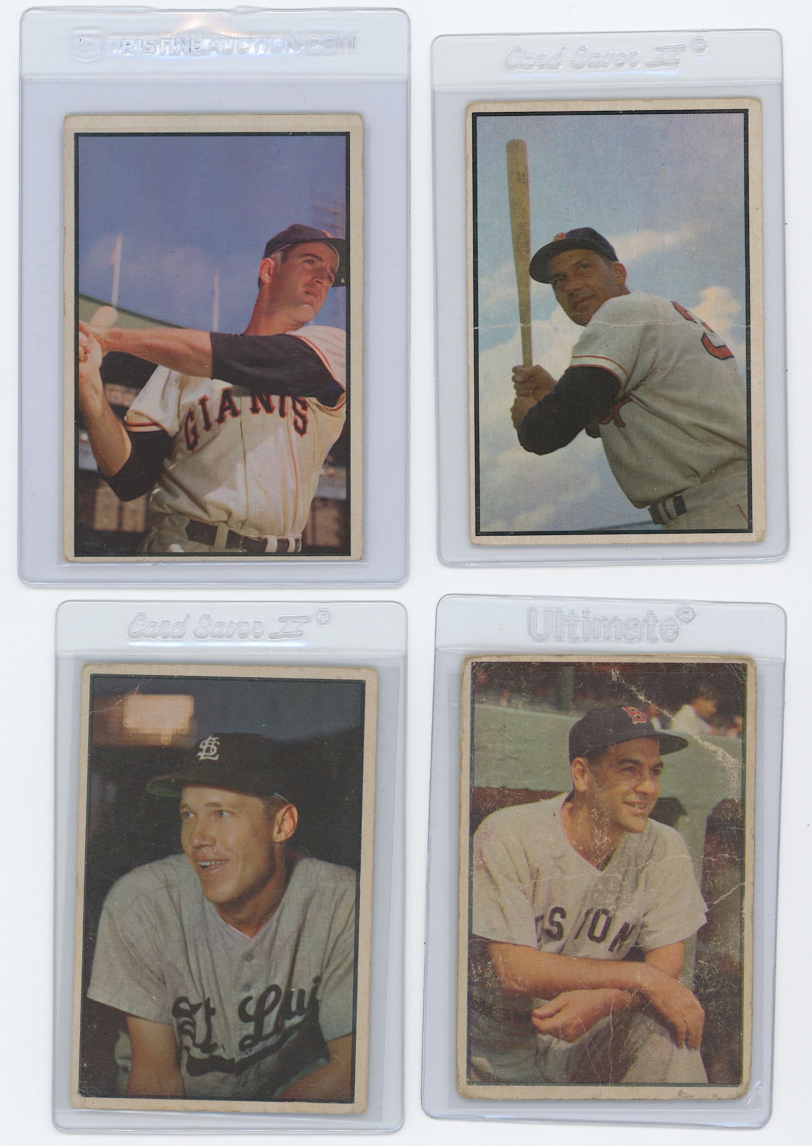 Vintage Set of Four 1957 Topps Collectible Baseball Cards: The provenance is from the estate of a deceased collector in South Florida. We have included quality images to show it's actual condition. This lot is located in Boca Raton, Fl and its shipment will b