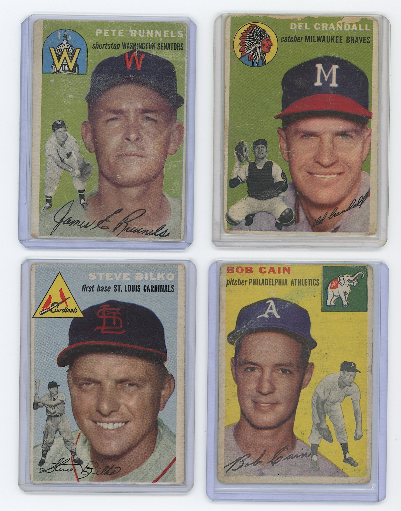 Vintage Set of Four 1958 Topps Collectible Baseball Cards: The provenance is from the estate of a deceased collector in South Florida. We have included quality images to show it's actual condition. This lot is located in Boca Raton, Fl and its shipment will b