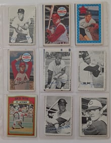 Vintage Set Various Baseball Cards Collection