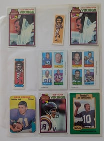 Vintage Set Various Collectible Football Cards Collection