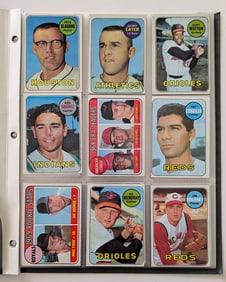 Vintage Set 1969 Topps Baseball Cards Collection