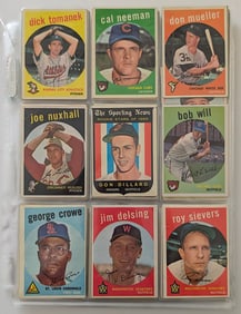 Vintage Set 1959 Topps Baseball Cards Collection