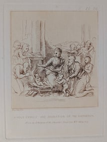 Quality Etching RAFFAELLO SANZIO Painted in 1807 - Printed in 1865