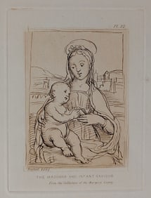 Quality Etching RAFFAELLO SANZIO Painted in 1807 - Printed in 1865