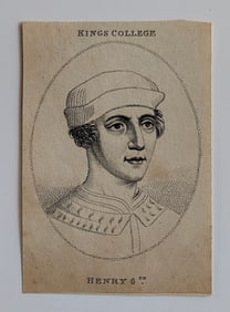 Antique Paper Sheet with Rare and Fine Art Ephemera Gravures