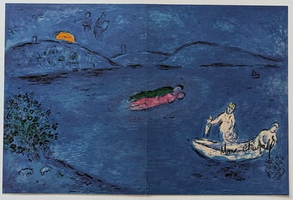 Hand Signed Lithograph (From Book) by MARC CHAGALL