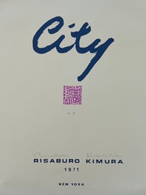 1971 Serigraph Poster by RISABURO KIMURA (Japanese) "City"