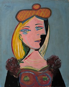 PICASSO 23.8.59 Studio Femme au béret et à la robe quadrillée