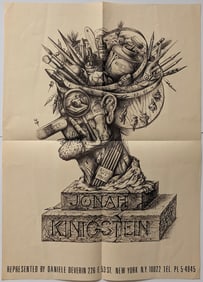 Vintage Promotional Poster Artist JONAH KINIGSTEIN
