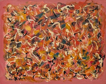 GEORGE CHANN (1913-1995) Abstract Expressionism Oil on Canvas/Board