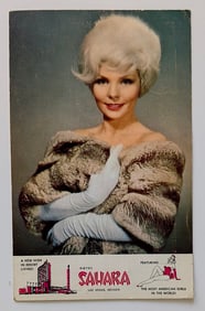 Teresa Brewer in an advertisement PC - Sahara Hotel in Las Vegas, 1960s