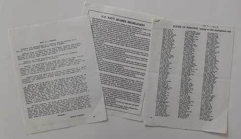 Scarce Original (No Reprod.) Ephemera SEABEES Civil Eng. Corps, US Navy