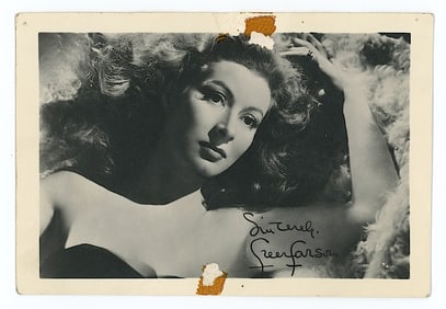 GREER GARSON - B&W Promotional Photograph, Ca. 40's - 50's