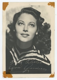 AVA GARDNER - B&W Promotional Photograph, Ca. 40's - 50's