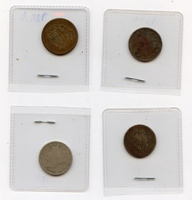 Set with Four Antique American Coins - Collectors Opportunity