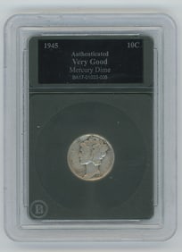 1945 Coin Mercury Dime in Very Good condition