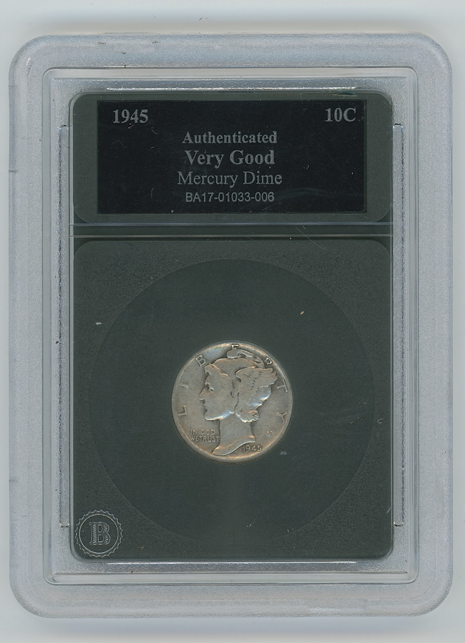 1945 Coin Mercury Dime in Very Good condition: This lot is coming from the estate of a collector in West Palm Beach. We have included quality images to show it's actual condition. This lot is located in Boca Raton, Fl and its shipment will be made