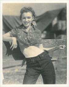 ANDRE DE DIENES Photograph of MARILYN MONROE, 1945
