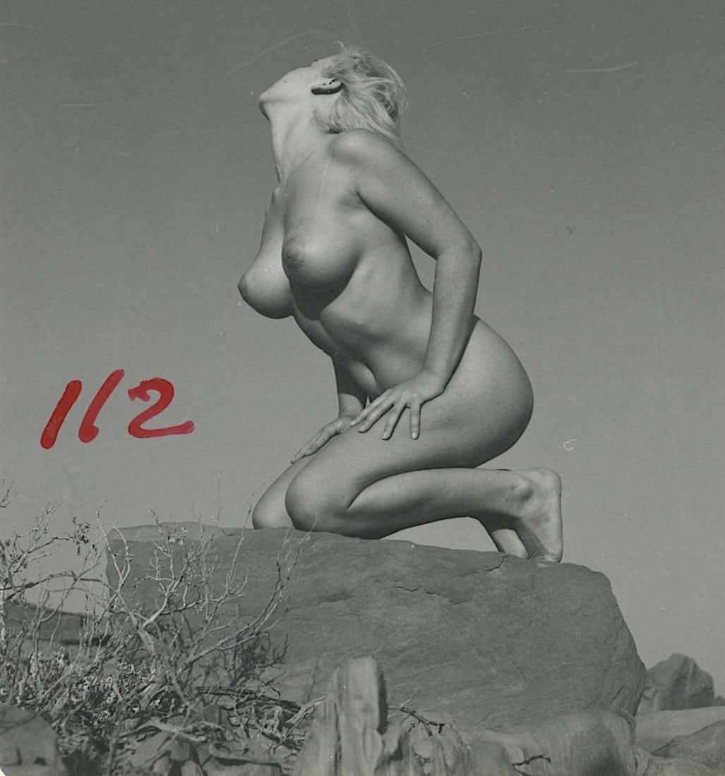 ANDRÉ DE DIENES Vintage Photo 1950s-1960s Nude Study: The provenance of this photo is from the estate/archives of notable photographer André de Dienes (Hungarian 1913 - 1986) in CA. André de Dienes is a well-known photographer, especially recognized fo
