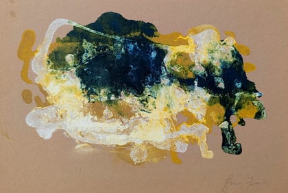 Abstract Expressionism Action Art by SAM FRANCIS (?), 20th C.