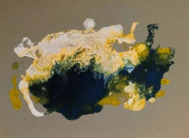 Abstract Expressionism Action Art by SAM FRANCIS (?), 20th C.