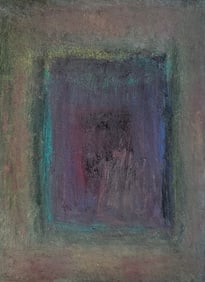 Neo-Expressionist Oil Pastel Painting, Signed FRIEND 84 NYC - 1984
