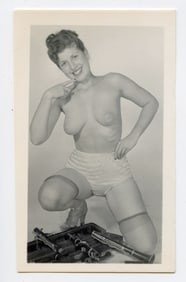 Original Vintage Photograph 1940s - 1950s American Pin Up Girl
