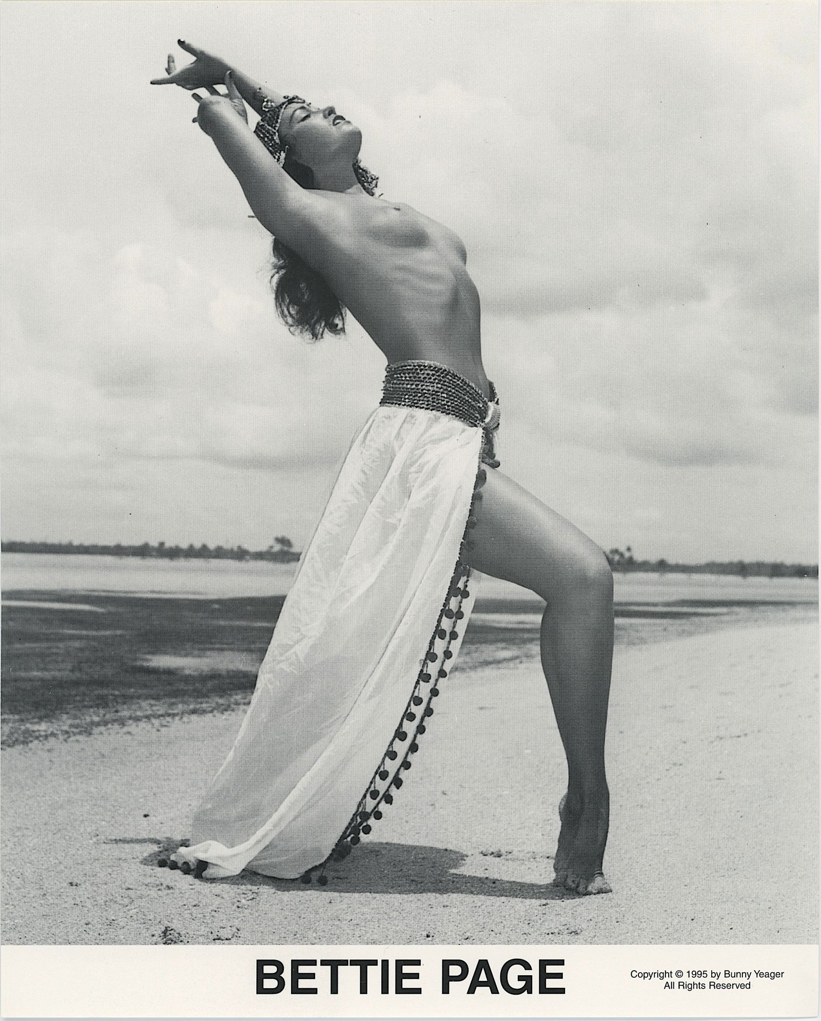 BUNNY YEAGER Vintage Pin Up Litho Model BETTIE PAGE: This lot is consigned by a collector in RI. The provenance is from Bunny Yeager's estate/archives. Linnea Eleanor "Bunny" Yeager (March 13, 1929 - May 24, 2014) was an American photographer and pin-up