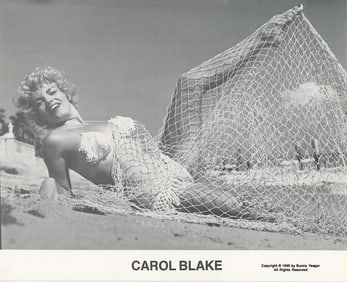 BUNNY YEAGER Vintage Pin Up Litho Model CAROL BLAKE