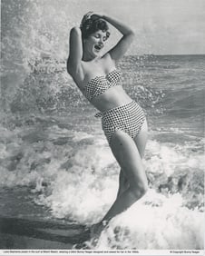 BUNNY YEAGER Vintage Pin Up Litho Model LANA BASHAMA