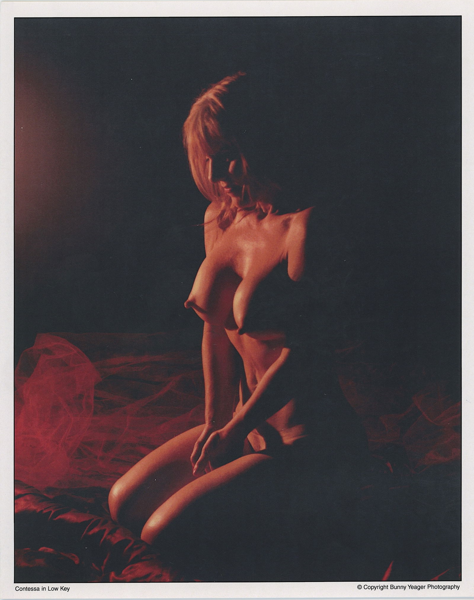 BUNNY YEAGER Vintage Pin Up Litho Model MICKEY O'BRIEN: This lot is consigned by a collector in RI. The provenance is from Bunny Yeager's estate/archives. Linnea Eleanor "Bunny" Yeager (March 13, 1929 - May 24, 2014) was an American photographer and pin-up