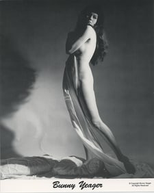 BUNNY YEAGER Vintage Pin Up Litho Model SELF SHOOT
