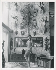 BUNNY YEAGER Vintage Pin Up Litho Model INTERIOR