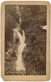 Vintage Cabinet Photograph Cascada de Rincon Grande