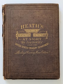 Antique Heath's Infallible Counterfeit Detector at Sight, 1870