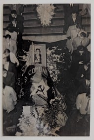 FRIDA KAHLO Vintage Real Photo Funeral Mexican Painter FRIDA KAHLO, July 1954