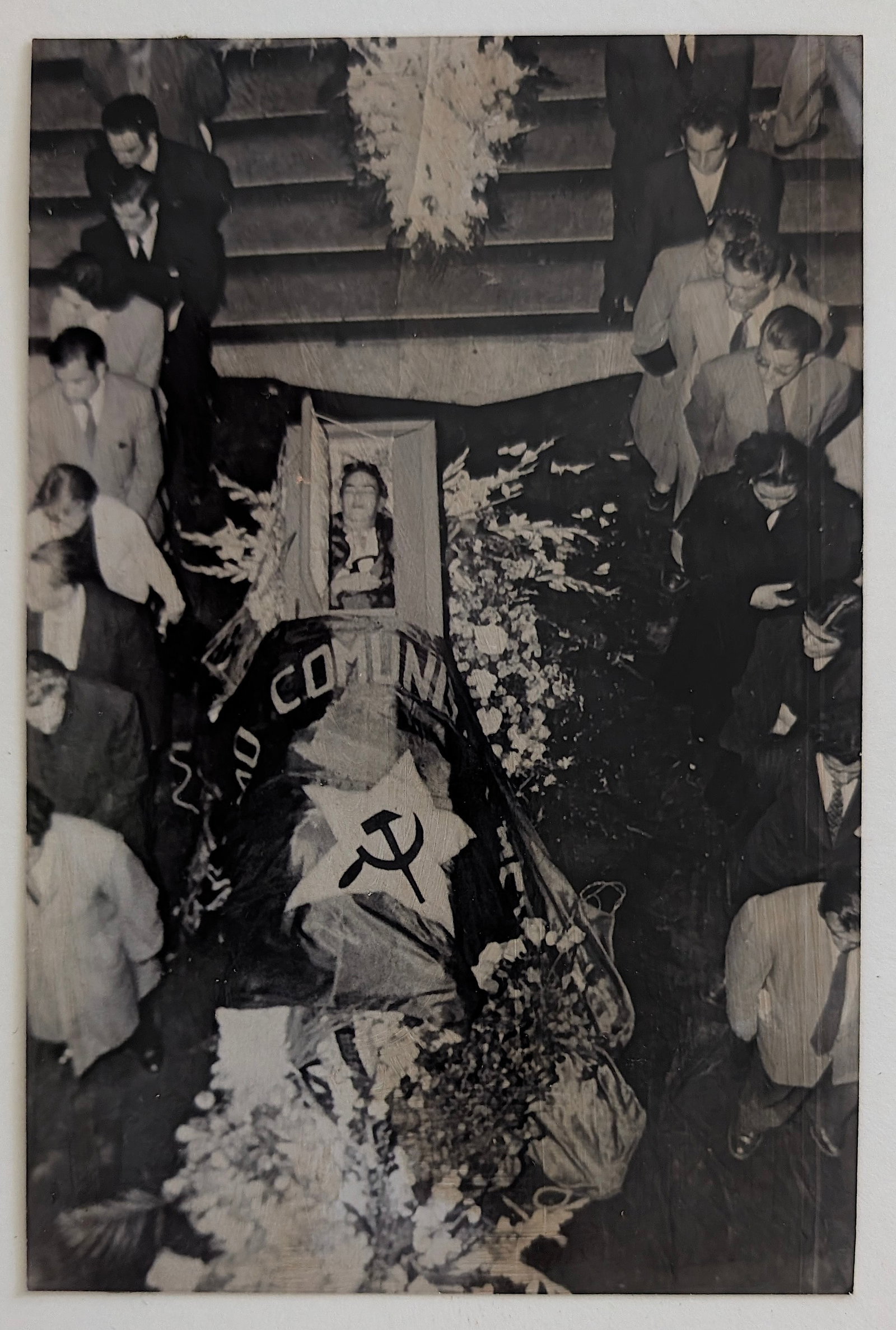 FRIDA KAHLO Vintage Real Photo Funeral Mexican Painter FRIDA KAHLO, July 1954 (1 of 2)