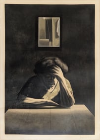 OSCAR MUNOZ (Colombian 1951) Original Grabado (Stone Litho) 1970 VII/X