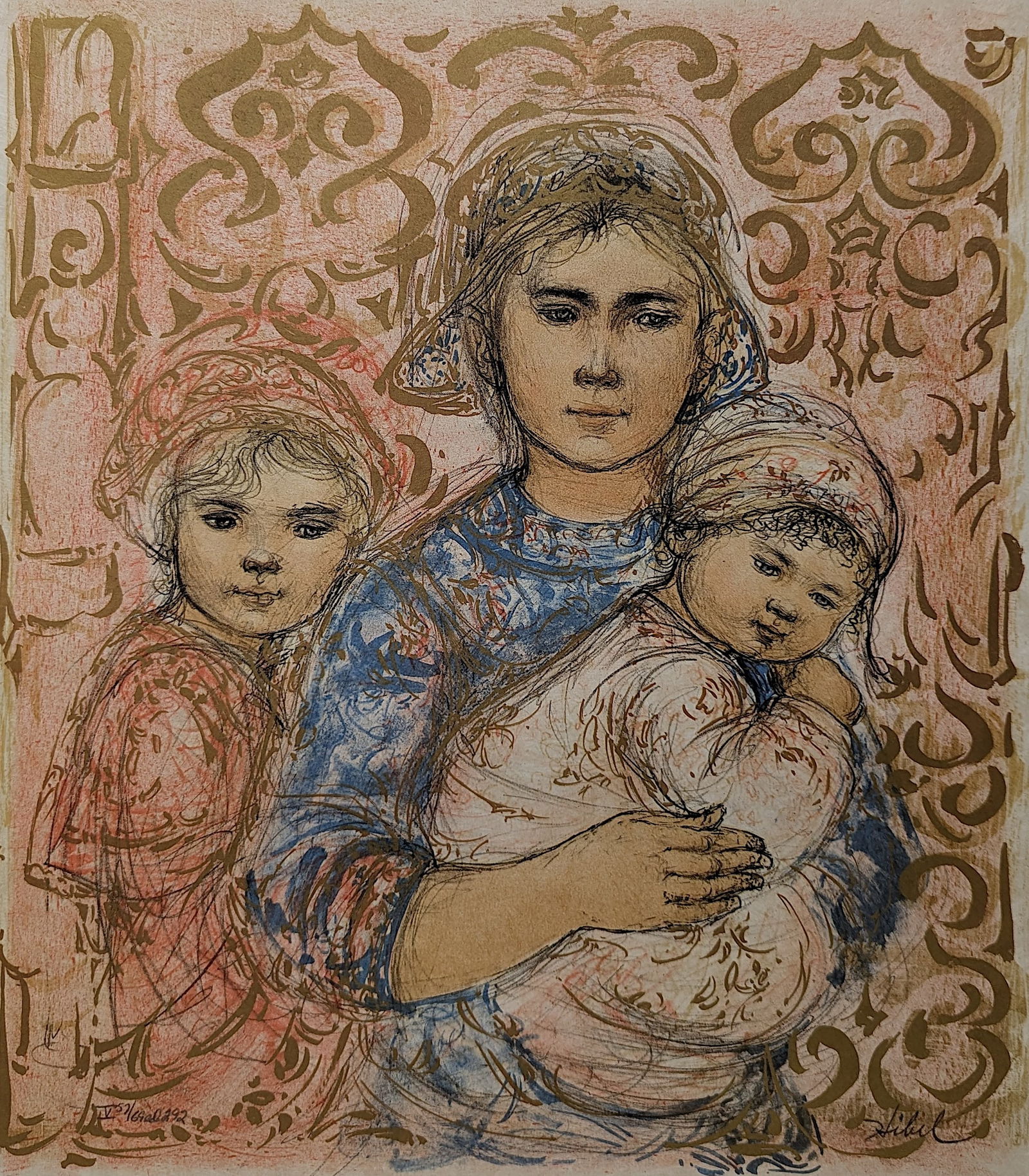 Fine Original Lithograph By EDNA HIBEL, Signed 57/69 (1 of 6)