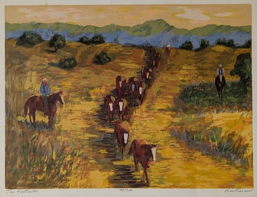 LEE PURCELL American 1911 - 1983) Original Stone Lithograph 48/200