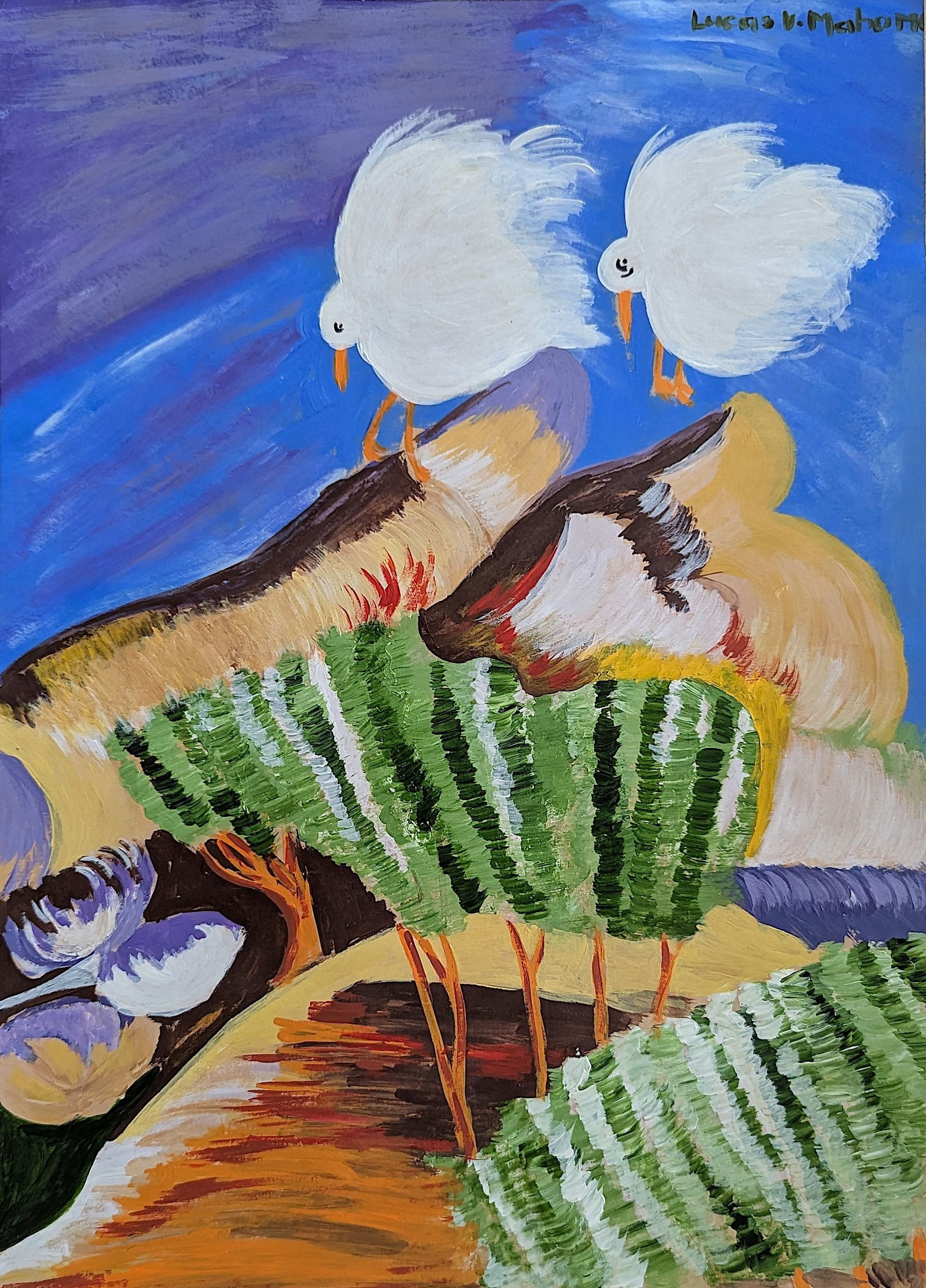 Original Painting LUCAS V MAHOME South African Listed Artist (1 of 1)