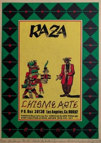 Vintage Chicano Poster Art RAZA by Loui "The Foot" Gonzalez