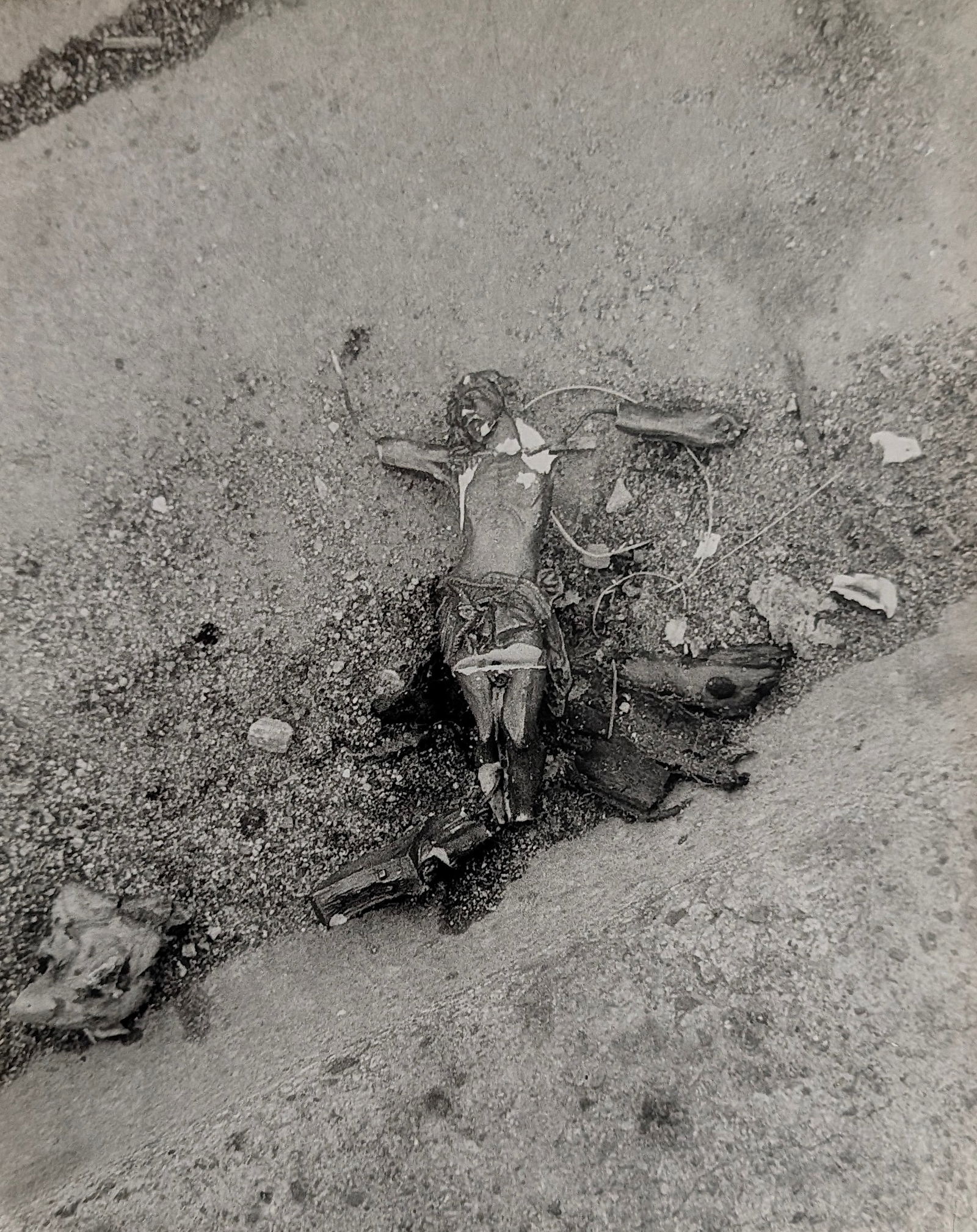 Original Gelatin Photo by TED WILLIAMS - Broken Christ (1 of 3)